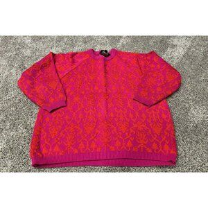 VINTAGE Carole Little For Saint Tropez West Sweater Pink Medium